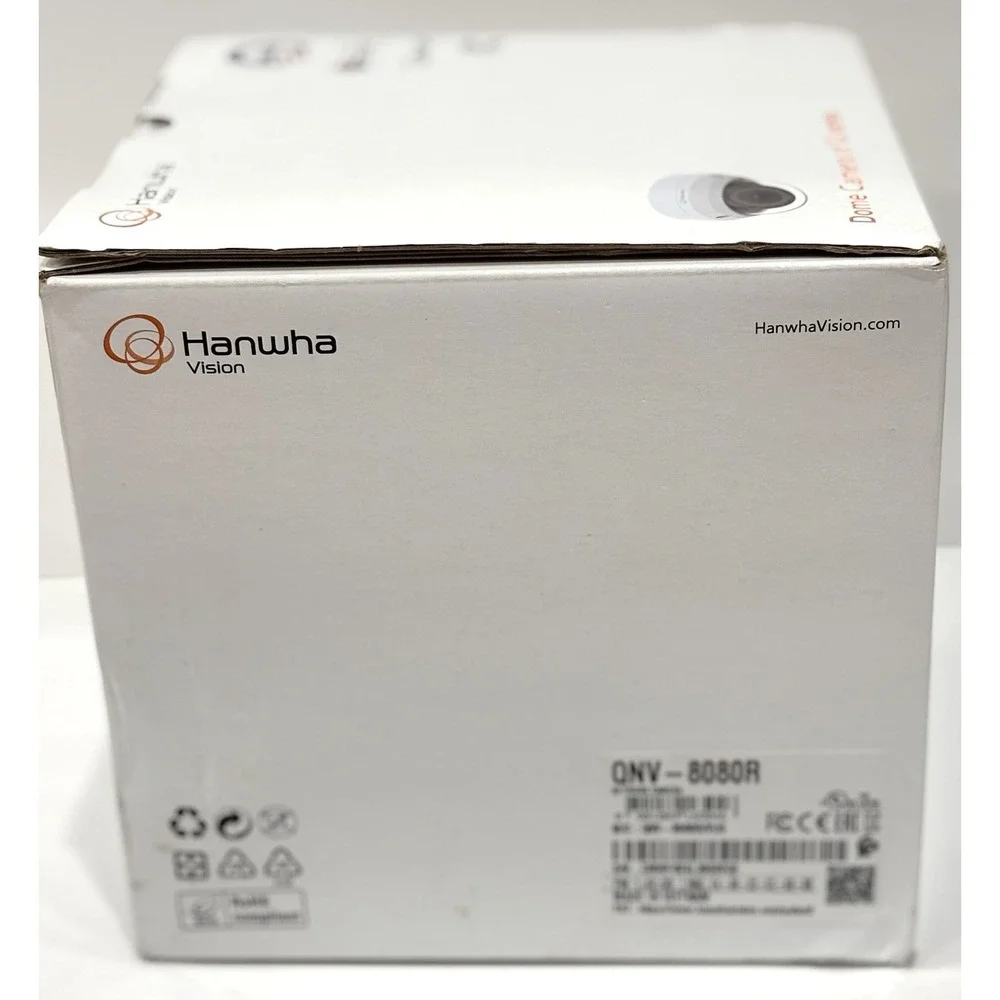 Hanwha Vision QNV-8080R 5MP PoE Network Dome Camera IP66 IK10 Open Box
